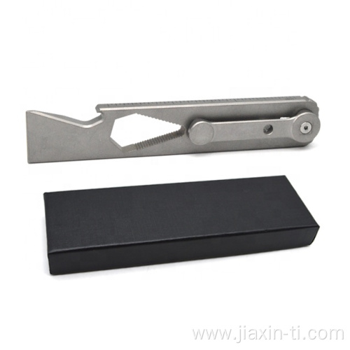 Outdoor EDC Pocket Tool Titanium Pry Bar